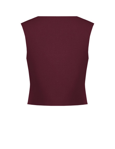 Cadi Fabric Waistcoat with Tone-on-Tone Metal Buttons – Rinasciment...