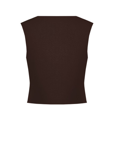 Cadi Fabric Waistcoat with Tone-on-Tone Metal Buttons – Rinasciment...