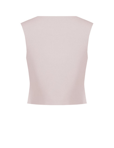 Cadi Fabric Waistcoat with Tone-on-Tone Metal Buttons – Rinasciment...