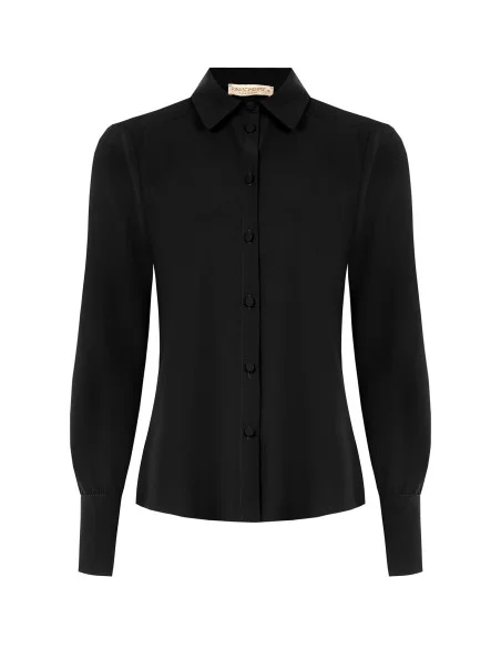 Fitted Matte Satin Blouse Rinascimento