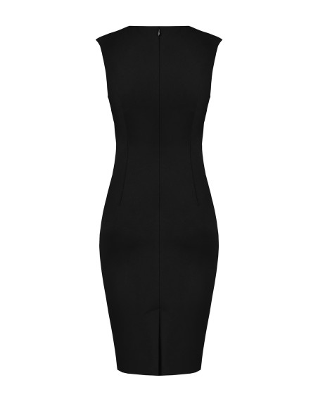 Draped Sheath Dress in ‘Punto Milano Rinascimento’ - Vestiti Firmat...