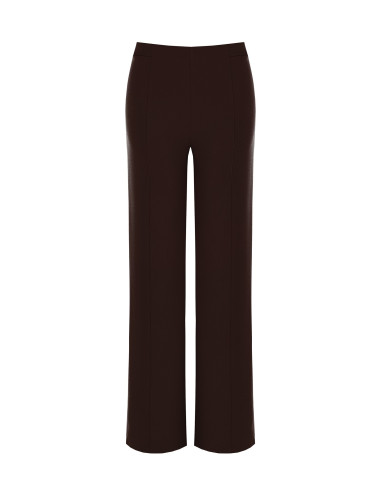 Rinascimento Scuba Crepe Palazzo Trousers with Elasticated Waist - ...