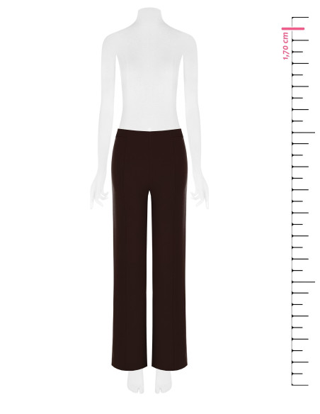 Pantalon palazzo en crêpe scuba à taille élastiquée « Rinascimento ...