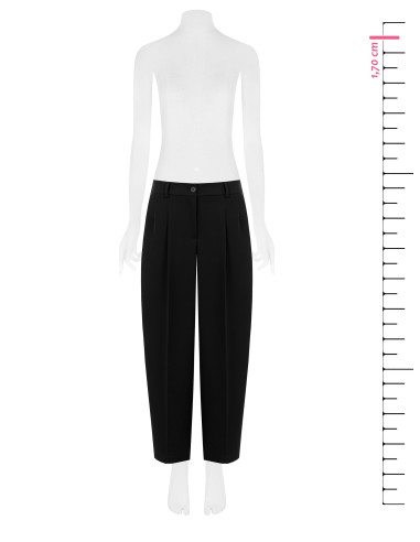 Pantaloni Baloon In Tessuto Cadi Con Pinces Rinascimento