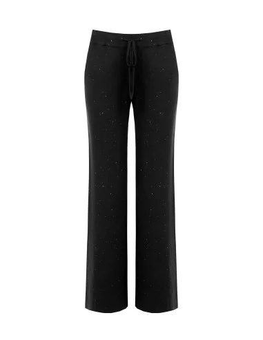 Pantaloni Larghi In Maglia Con Paillettes Rinascimento