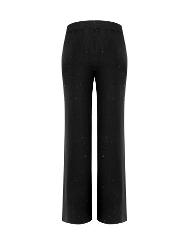 Pantaloni Larghi In Maglia Con Paillettes Rinascimento