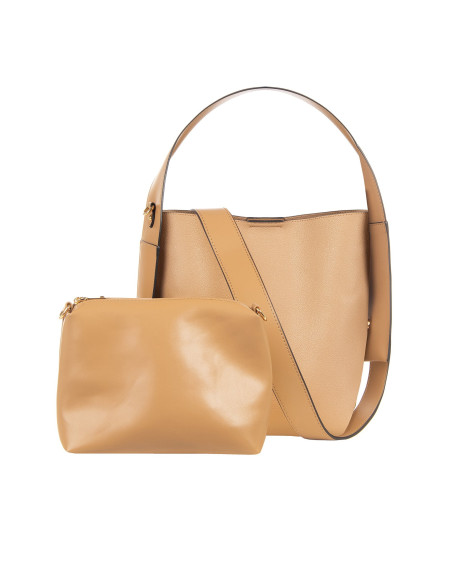 Maxi Borsa In Similpelle Con Pochette Interna E Tracolla Rimovibile Rinascimento