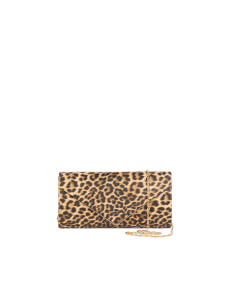 Rigid Glitter Clutch Bag with Metal Detail and Rinascimento Chain Shoulder Strap 2