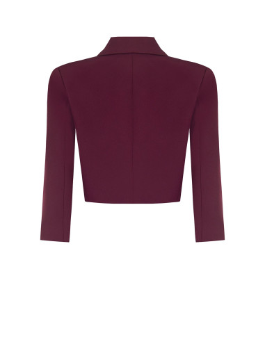 Veste blazer courte ouverte en tissu technique « Rinascimento » - V...