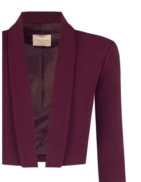 Veste blazer courte ouverte en tissu technique « Rinascimento » - V...