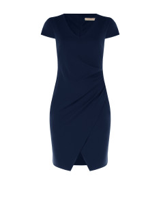 Abito Curvy A Tubino In Scuba Crepe Con Scollo A V Arricciato Su Un Lato Rinascimento Curvy 2