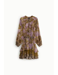 Robe courte à imprimé floral avec ceinture Dixie 2