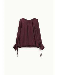 Blusa Ampia Con Maniche Lunghe E Laccetti Dixie