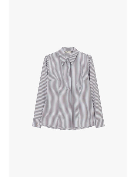 Chemise à rayures avec col classique Dixie