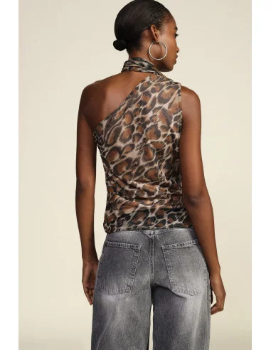 Top Monospalla Fantasia Animalier Con Fiocco Dixie