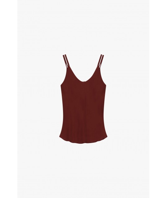 Dixie Lightweight Top with Double Straps and V-neck