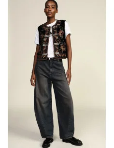 Balloon-Fit Jeans with Front Seams Dixie