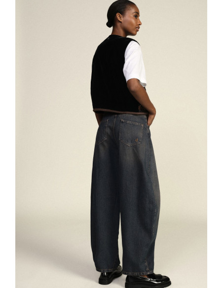 Jeans Balloon Fit Con Cuciture Frontali Dixie