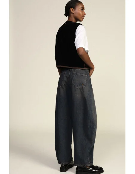 Jeans Balloon Fit Con Cuciture Frontali Dixie