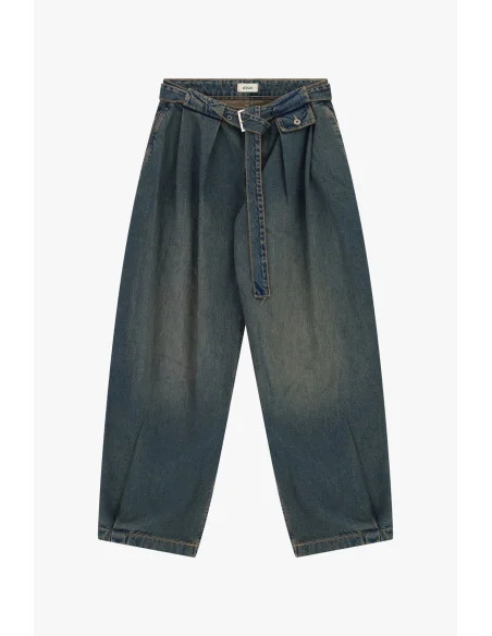 Jeans Paperbag Vita Alta Con Cintura Coordinata Dixie