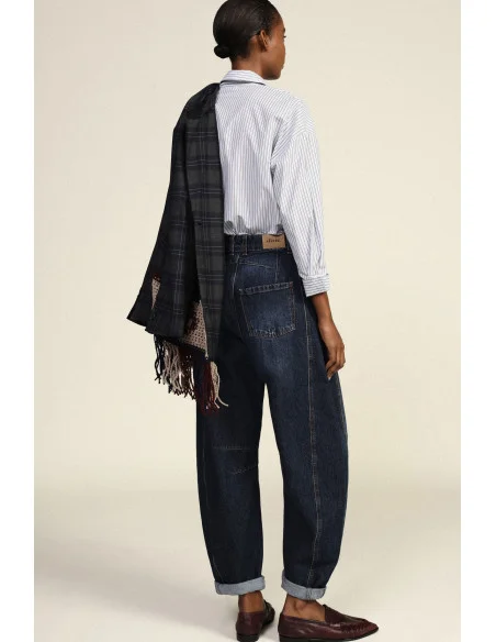 Jeans Balloon Con Cuciture Sagomate Dixie