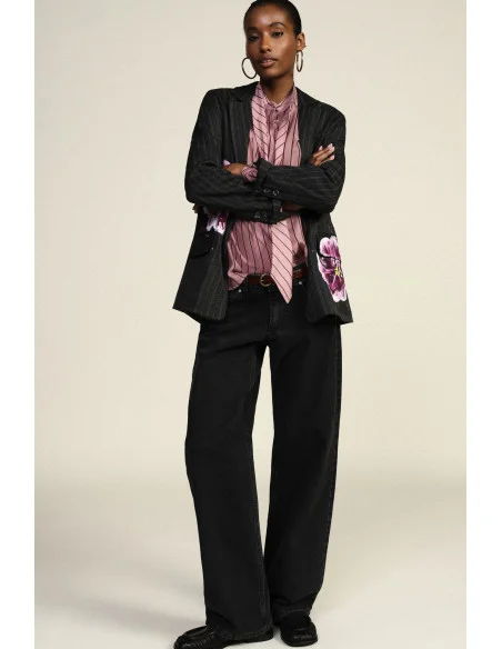 Wide-Leg Five-Pocket Jeans Dixie
