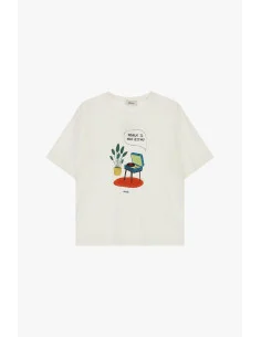 T-Shirt Girocollo Stampa Giradischi Oversize Dixie 2