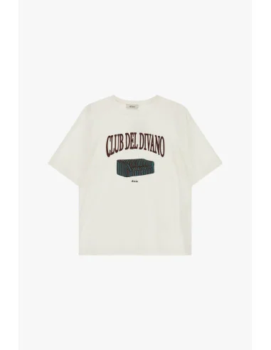 Short-Sleeve T-Shirt “Club Del Divano” Print Dixie