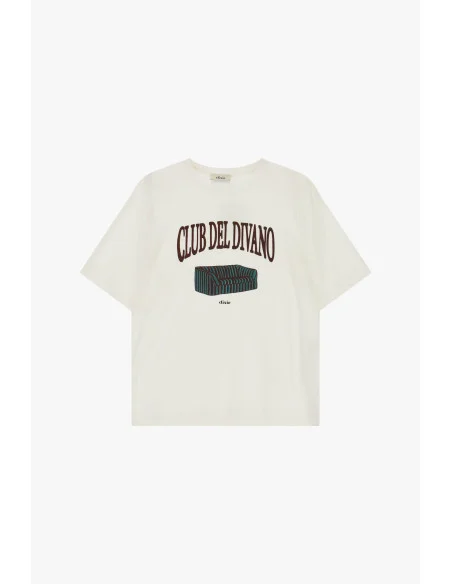 Short-Sleeve T-Shirt “Club Del Divano” Print Dixie