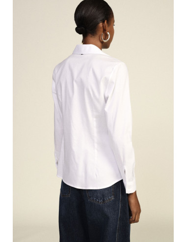 Chemise classique à manches longues et boutonnage sur le devant Dix...