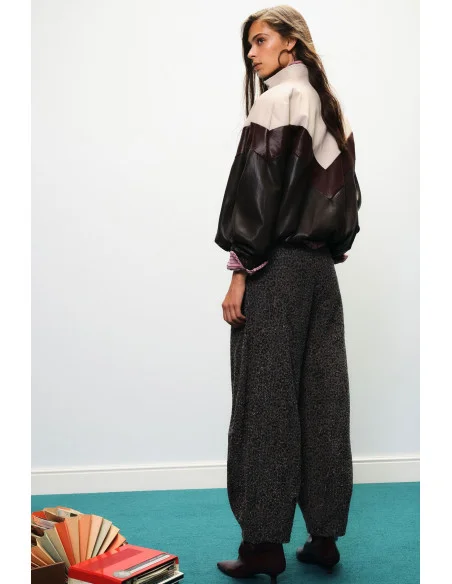 Pantaloni Palazzo Fantasia Animalier Vita Alta Dixie