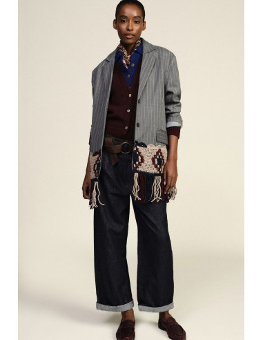 Jeans Ampi Con Cintura E Risvolto Dixie