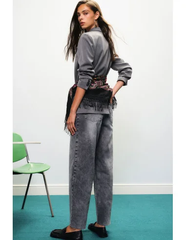 Wide-Leg Jeans with Vintage-Effect Wash Dixie