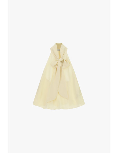Dixie Loose-Fitting Sleeveless Top with Central Bow - Vestiti Firma...