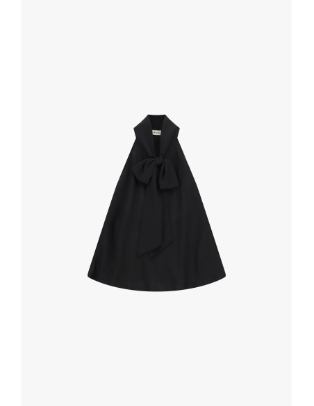 Top Ampio Senza Maniche Con Fiocco Centrale Dixie