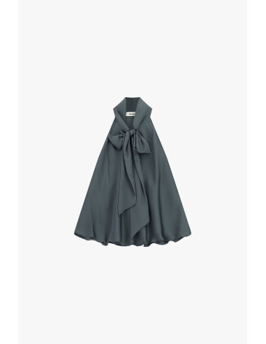 Top Ampio Senza Maniche Con Fiocco Centrale Dixie