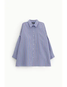Dixie Long Striped Shirt with Cut-Out Sleeves 2
