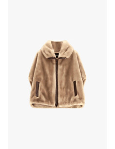 Dixie Short Coat with Zip and Inset Pockets