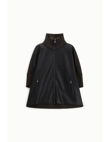 Outer Jackets Con Zip E Collo Alto A Costine Dixie