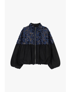 Bomber Con Maniche Balloon E Ricamo Floreale Dixie