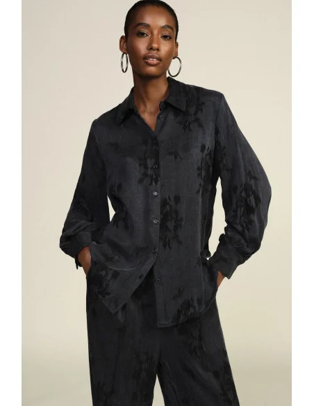 Camicia Con Motivo Floreale E Maniche Lunghe Dixie