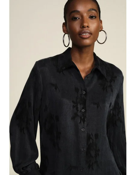 Camicia Con Motivo Floreale E Maniche Lunghe Dixie
