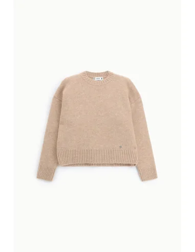 Regular Crew-Neck Jumper with Ribbed Cuffs, Please