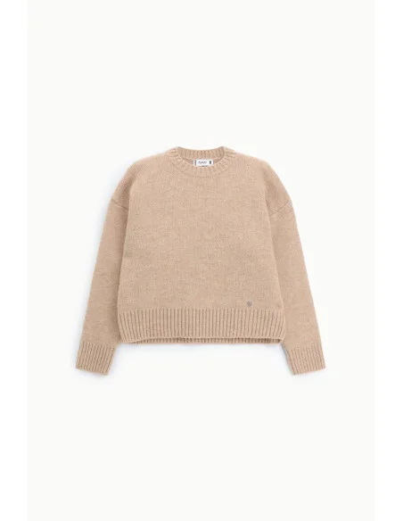 Maglione Girocollo Regular Con Polsini A Costine Please