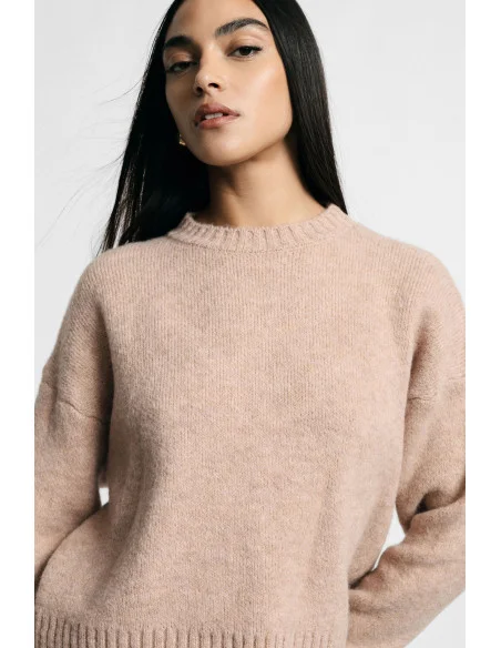 Maglione Girocollo Regular Con Polsini A Costine Please