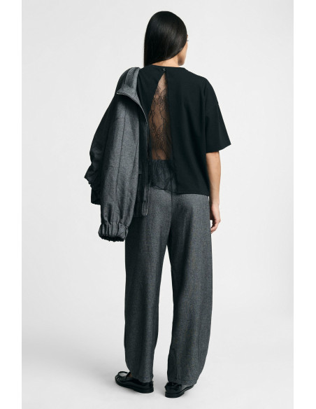 Pantaloni Palazzo Vita Alta Con Coulisse Please