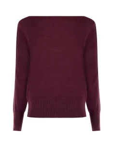 Pull à encolure en bateau et logo RR brodé « Rinascimento » 2