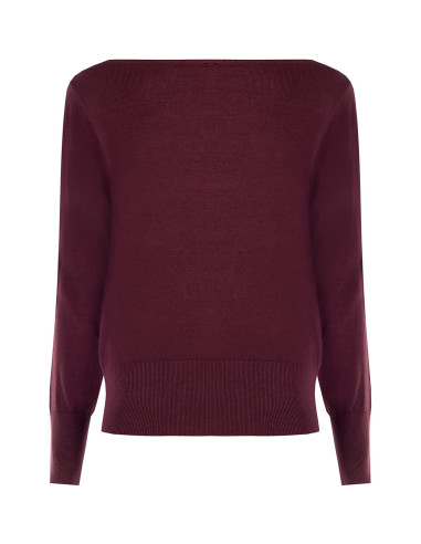 Maglione Con Scollo A Barchetta E Logo Rr Ricamato Rinascimento