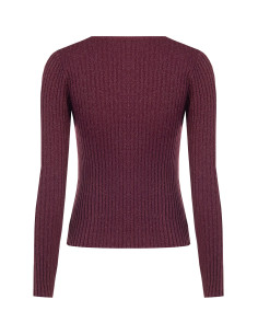Pull moulant à larges côtes avec lurex « Rinascimento » 2