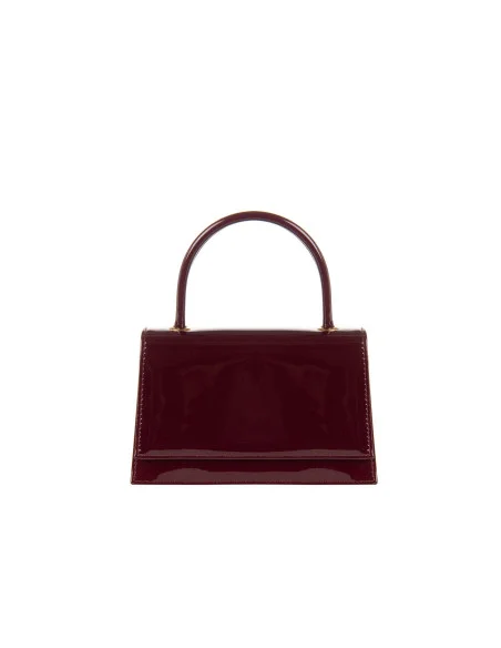 Glossy Patent Leather Handbag with ‘Rinascimento’ Chain Shoulder Strap
